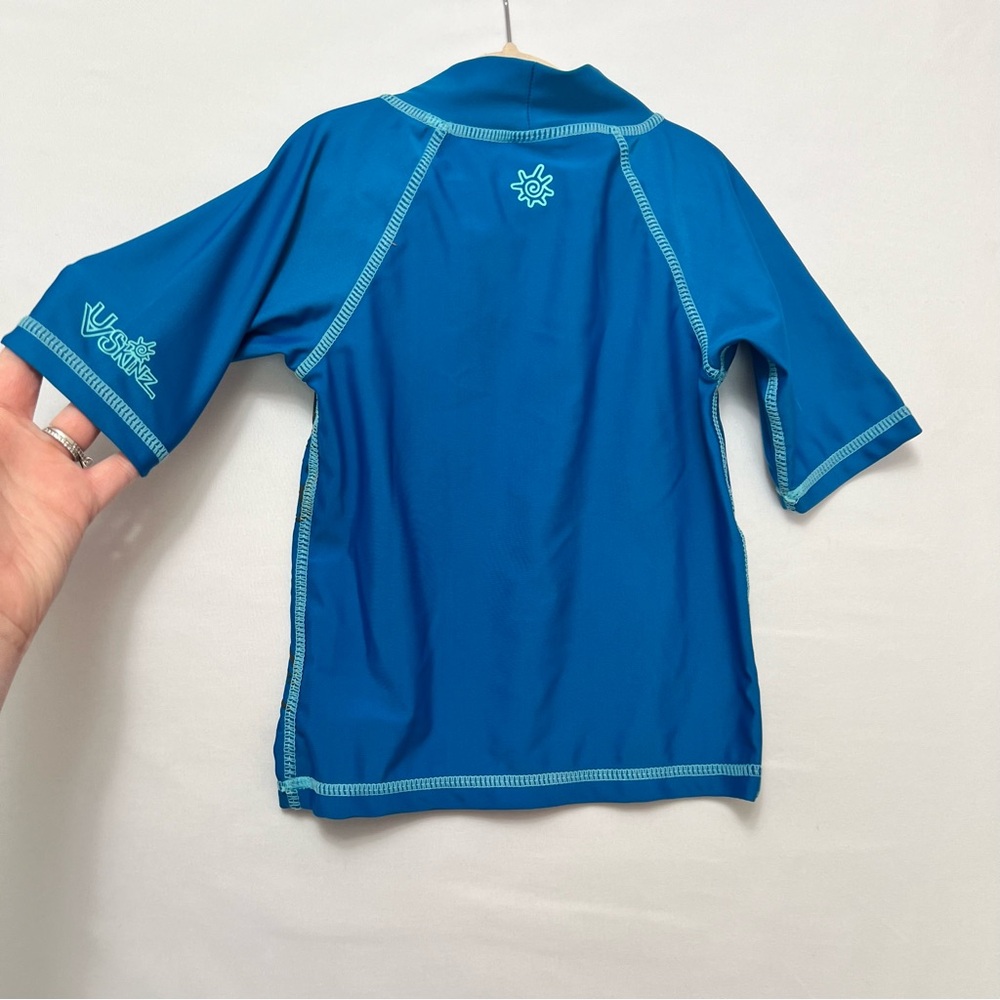 Boys' Blue Dinosaur Rash Guard - UPF 50+ - Picture 2 of 8